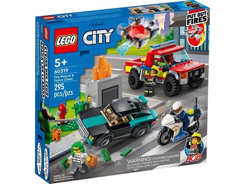 Конструктор Lego City Пожарная бригада и полицейская погоня (60319) - изображение 1