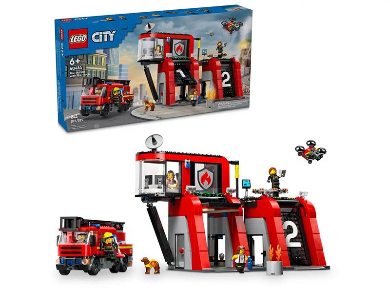 Конструктор Lego City Пожарное депо с пожарной машиной (60414) - изображение 1