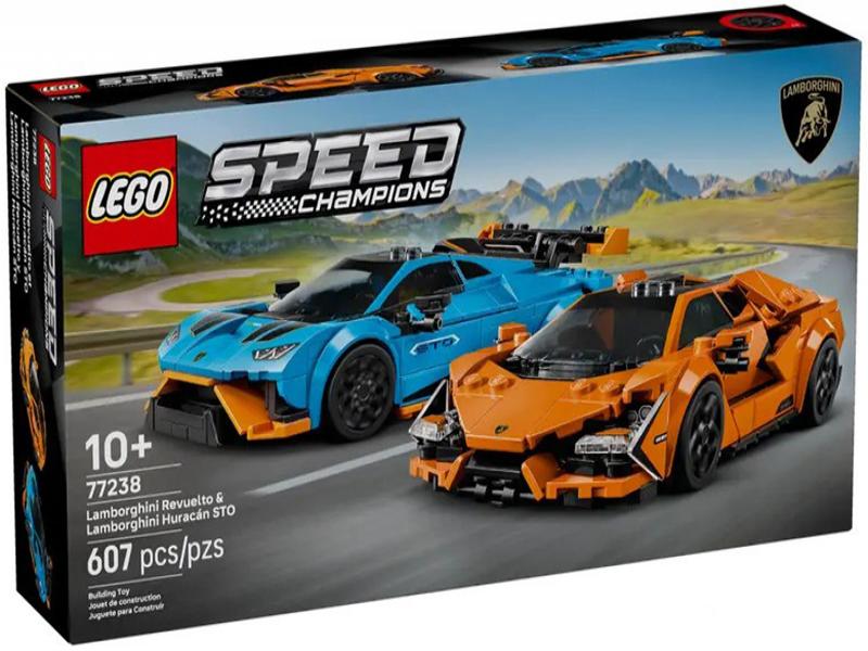 Конструктор Lego Speed Champions Lamborghini Revuelto и Huracan STO (77238) - изображение 1