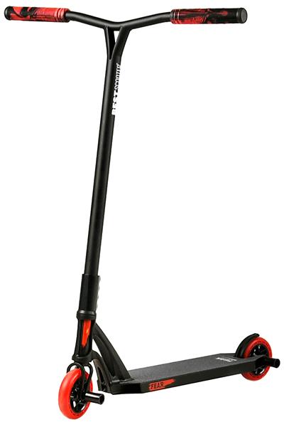 Трюковой Самокат Best Scooter Fear Черный с красным - изображение 1