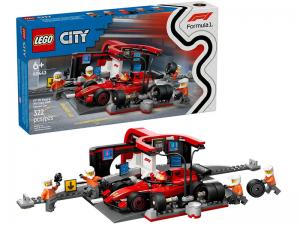 Конструктор Lego City Пит-стоп и пит-экипаж F1 с болидом Ferrari (60443)
